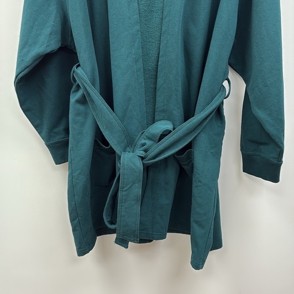 Savage x Fenty Showgirl Logo Fleece Robe Lounge Green Medium/Large - Picture 4 of 9